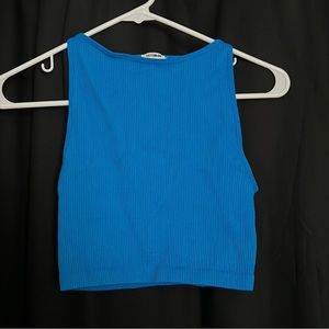 Cotton On Cropped Blue Tank